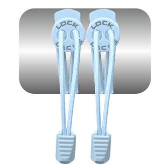 Cadarço Elástico Lock Laces - Azul Claro