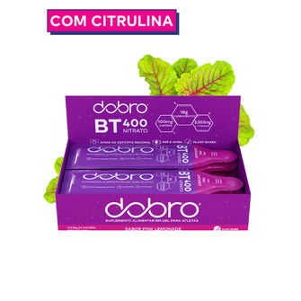 Caixa 10 sachês BT Nitrato Gel 30g DOBRO - Pink Lemonade com L-Citrulina