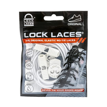 Cadarço Elástico Lock Laces - Branco Liso