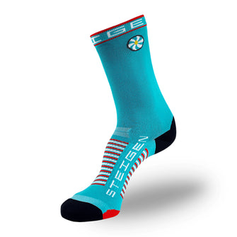 Meia Steigen cano alto - Aqua Blue