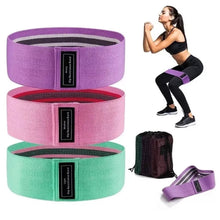 Kit com 3 Faixa Elástica para Exercícios - Resistance Bands