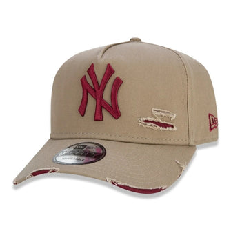 Boné 9FORTY A-Frame Destroyed MLB New York Yankees - Khaki