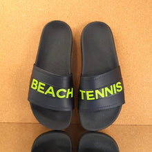 Chinelo Slide Beach Tenis Preto/ Verde Neon- Sportbr
