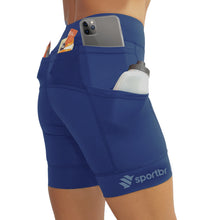 Bermuda De Compressão Feminina SPORTBR - Azul Marinho