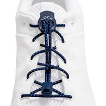 Cadarço Elastico Lock Laces - Azul Marinho