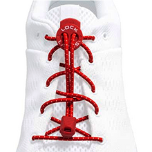 Cadarço Elastico Lock Laces - Vermelho