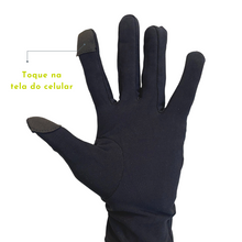 Luva para Corrida Tecido Especial Nofel - Preto