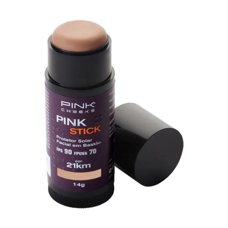 Protetor Solar Facial Pink Stick 21Km - Pink Cheeks