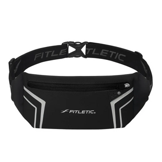 Pochete para Corrida Blitz Preta - Fitletic, excelente escolha para corredores que buscam praticidade e segurança. Feita com tecido elástico e resistente à água, ideal para atividades ao ar livre. Com zíper, proporcionando fácil acesso aos itens armazenados. Bolso Expansível: guarda documentos, cartões e dinheiro com segurança. Grip de Silicone: evita que o cinto pule durante o movimento. Cinto Ajustável: Com ajuste duplo na cintura. Com saída para fio de fone de ouvido. Refletores de Visibilidade.
